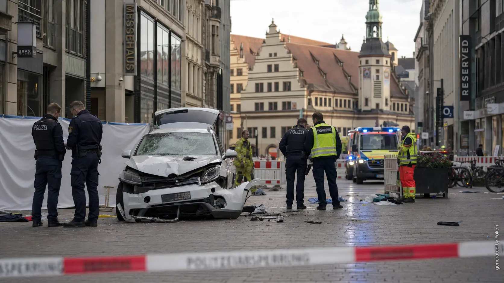 Leipzig : une voiture fauche des piétons, deux morts et plusieurs blessés