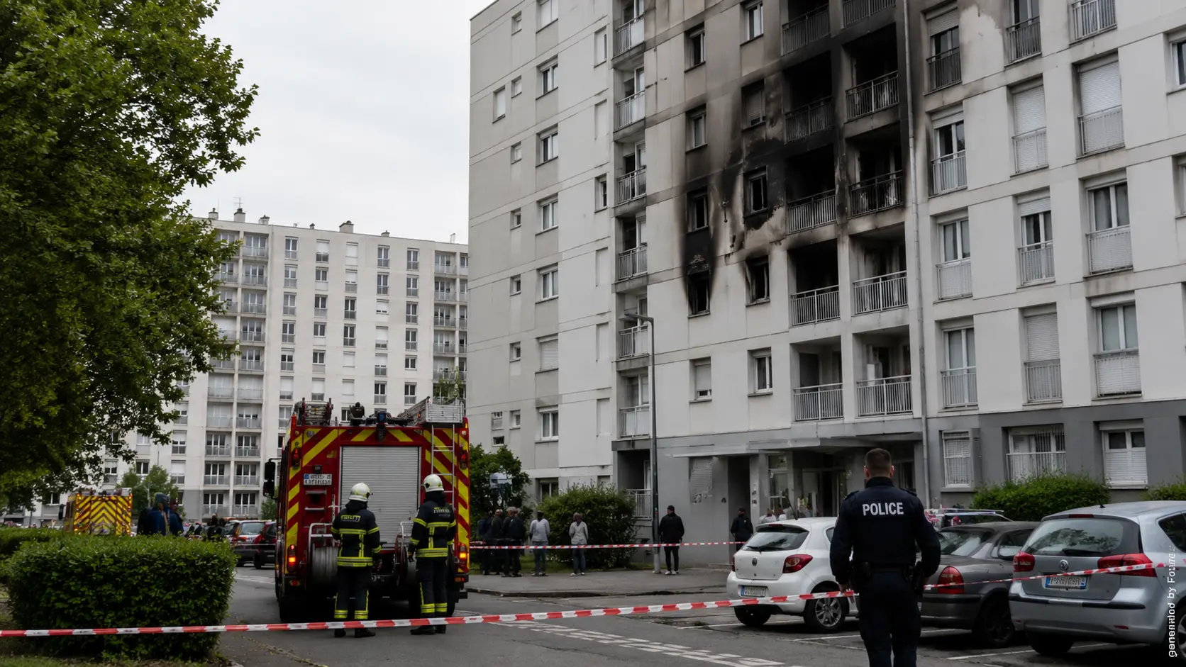 Incendie criminel près de Lyon : trois morts dans un immeuble, enquête pour "homicide volontaire en bande organisée"
